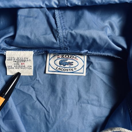 80s IZOD LACOSTE ナイロンアノラックパーカー