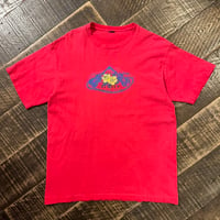 90s STUSSY "HONOLULU HAWAII" プリンントTシャツ 紺タグ