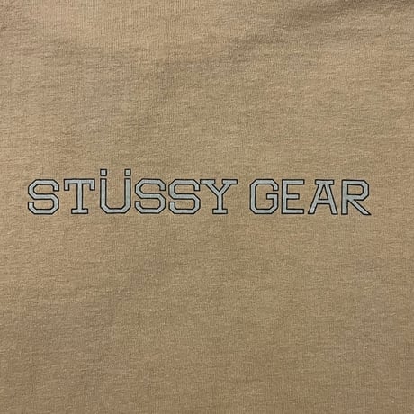 90s STUSSY "STÜSSY GEAR" プリントTシャツ 黒タグ