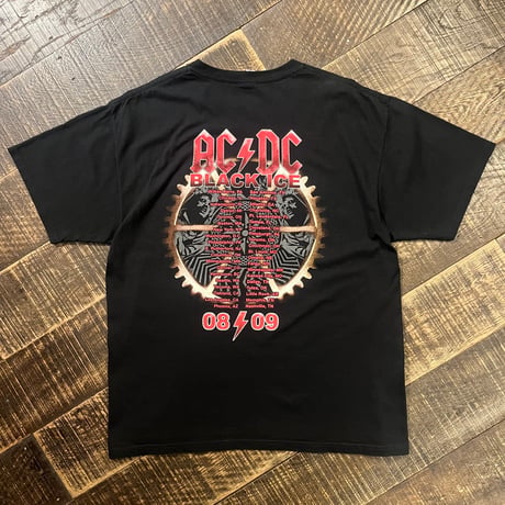 00s AC/DC "BLACK ICE Tour" バンドTシャツ