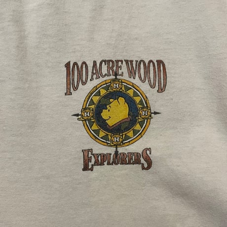 90s DISNEY "Winnie-the-Pooh" キャラクタープリントTシャツ