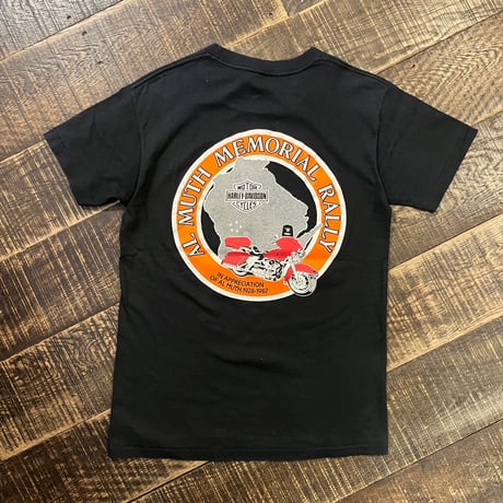 80s Harley-Davidson "Born in the USA" プリントTシャツ