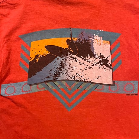 80s Ocean Pacific サーフプリンントTシャツ