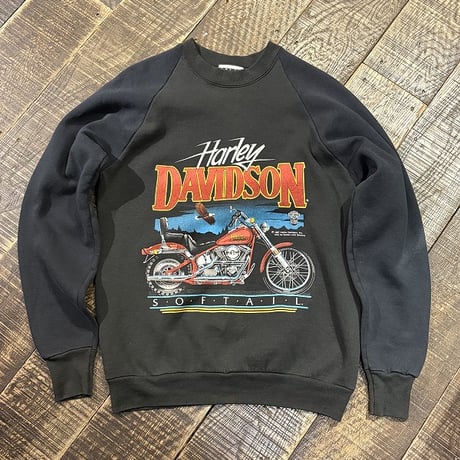 80s Harley-Davidson SOFTAIL プリントスウェット