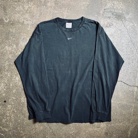 90s NIKE "センターロゴ" ロングスリーブTシャツ