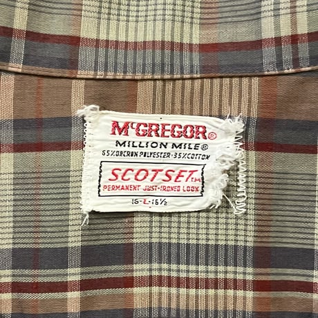 60s McGREGOR SCOTSET オープンカラーシャツ