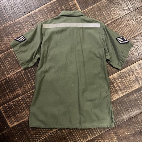 60s US.AIR FORCE OG 107 Sateen Shirts "Short Sleeve Custom"