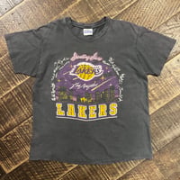 90s Hanes "Los Angeles Lakers" プリントTシャツ