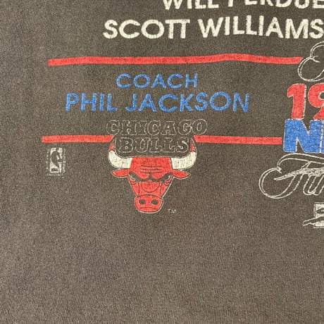 90s SALEM 1991 NBA FINALS BULLS LAKERS プリントTシャツ