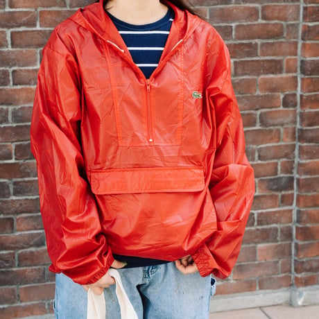 80s IZOD LACOSTE ナイロンアノラックパーカー