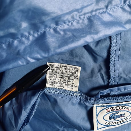 80s IZOD LACOSTE ナイロンアノラックパーカー