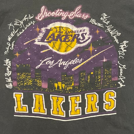 90s Hanes "Los Angeles Lakers" プリントTシャツ