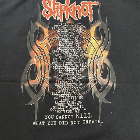 00s Slipknot “WE WON’T DIE” The Subliminal Verses World Tour 2005 バンドTシャツ