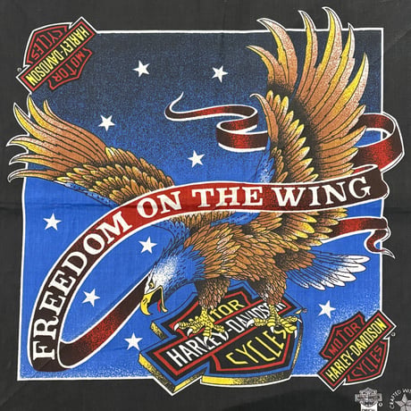 80s HARLEY-DAVIDSON FREEDOM ON THE WING バンダナ