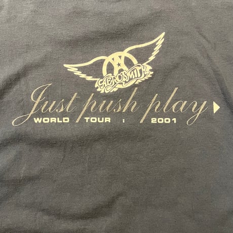 AEROSMITH "Just push play WORLD TOUR 2001" バンドTシャツ