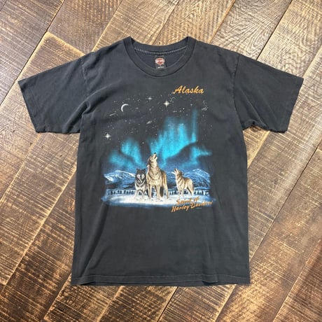 90s Harley-Davidson "Anchorage Alaska" プリントTシャツ
