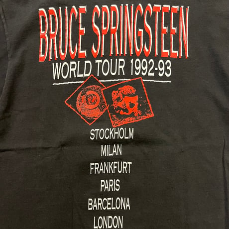 90s Bruce Springsteen "WORLD TOUR 1992-93" バンドTシャツ