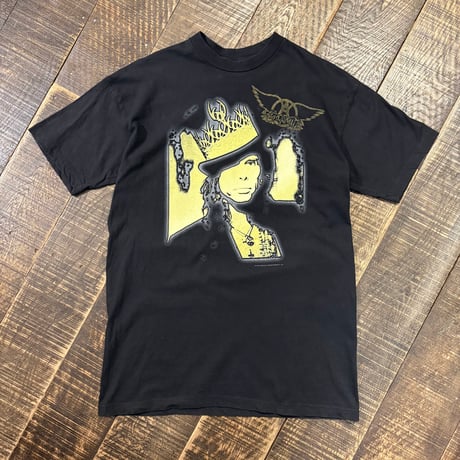 90s Aerosmith "nine lives tour ’97-’98" バンドTシャツ