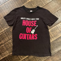 80s Champion "The HOUSE OF GUITARS" プリントTシャツ
