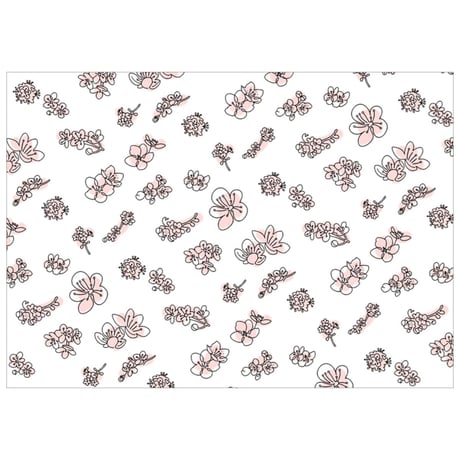 A4｜桜の舞｜1枚 薄紙印刷注文