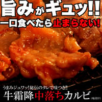 【冷凍便】うまみジュワッ！秘伝のタレで味つき★牛霜降中落ちカルビどっさり500ｇ（味付け）※離島配送不可