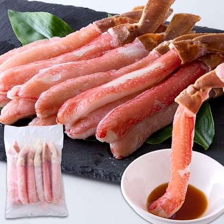 【冷凍便】北海道の工場で丁寧に加工！濃厚な甘味と蟹本来の旨み！【生】本ズワイ蟹むき身ポーション500ｇ※沖縄・離島配送不可