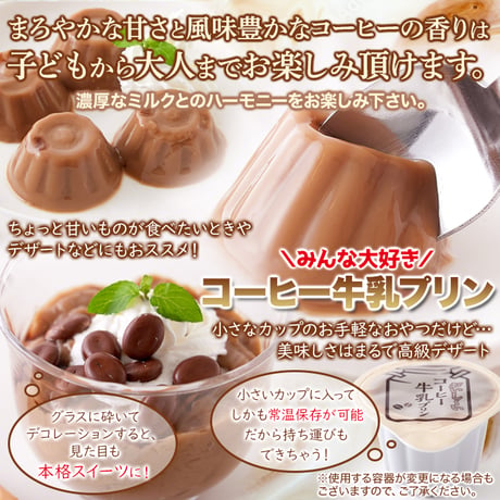まろやかな甘さと風味豊かなコーヒーの香りがたまらない☆【お徳用】ひとくちコーヒー牛乳プリン40個※離島配送不可