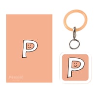 アンブレラマーカー（カード付）P-ちゃん（サーモンピンク）
