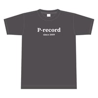 Tシャツ（チャコールグレー）P-record No.2