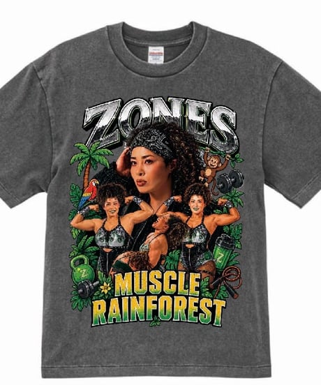 筋肉熱帯雨林HIPHOP Tシャツ