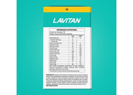 Suplemento Alimentar Lavitan Memo Neuro 60 Comprimidos Revestidos