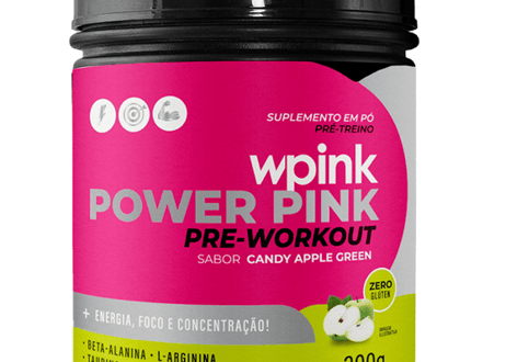 super power pink de maçã verde - pré-treino – 300g - wp