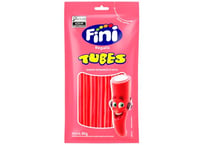 Balas de Gelatina Fini Tubinho Doce Morango 80g