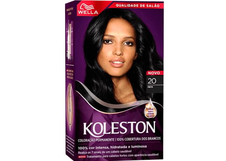 Tinta de Cabelo Koleston Preto 20