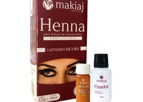 Henna para Sobrancelha Castanho Escuro Makiaj