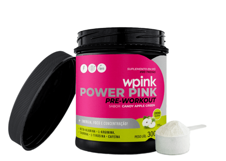 super power pink de maçã verde - pré-treino – 300g - wp