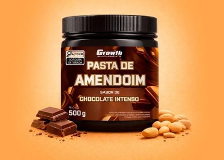 PASTA DE AMENDOIM SABOR CHOCOLATE INTENSO 500G
