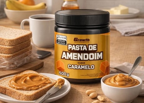 PASTA DE AMENDOIM SABOR CARAMELO 500G