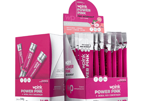 power pink de lichia - pré-treino – 300g - wp