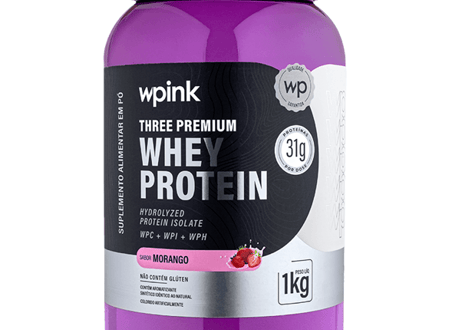 three premium whey protein morango 3W - (1kg) - wp