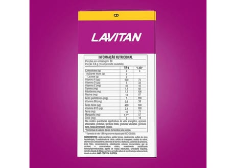 Suplemento Alimentar Lavitan A-Z + Mulher 60 Comprimidos Revestidos
