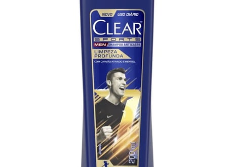 Shampoo para Cabelos Clear Masculino Limpeza Profunda 200ml