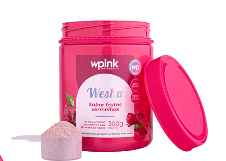 wesha chá verde e hibisco - 300g - wp