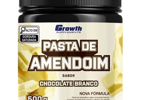 PASTA DE AMENDOIM SABOR CHOCOLATE BRANCO 500G