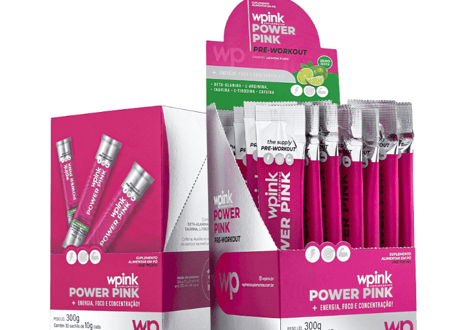 power pink de limão - pré-treino – 300g - wp