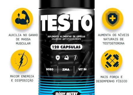 Suplemento Kit Testo (120 cápsulas) + Testo Dilated (120 cápsulas)