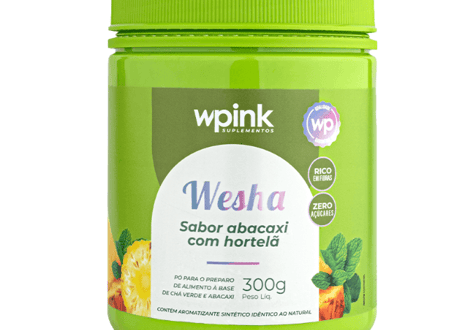 wesha chá verde e abacaxi - 300g - wp