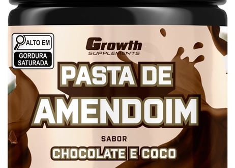 PASTA DE AMENDOIM SABOR CHOCOLATE E COCO 500G