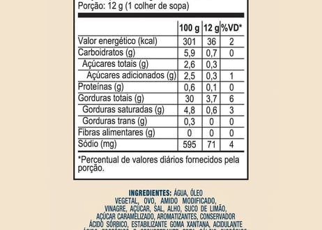 Maionese Hellmann's Alho 335g