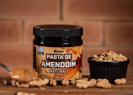 PASTA DE AMENDOIM INTEGRAL TORRADO (1KG) - GROWTH SUPPLEMENTS